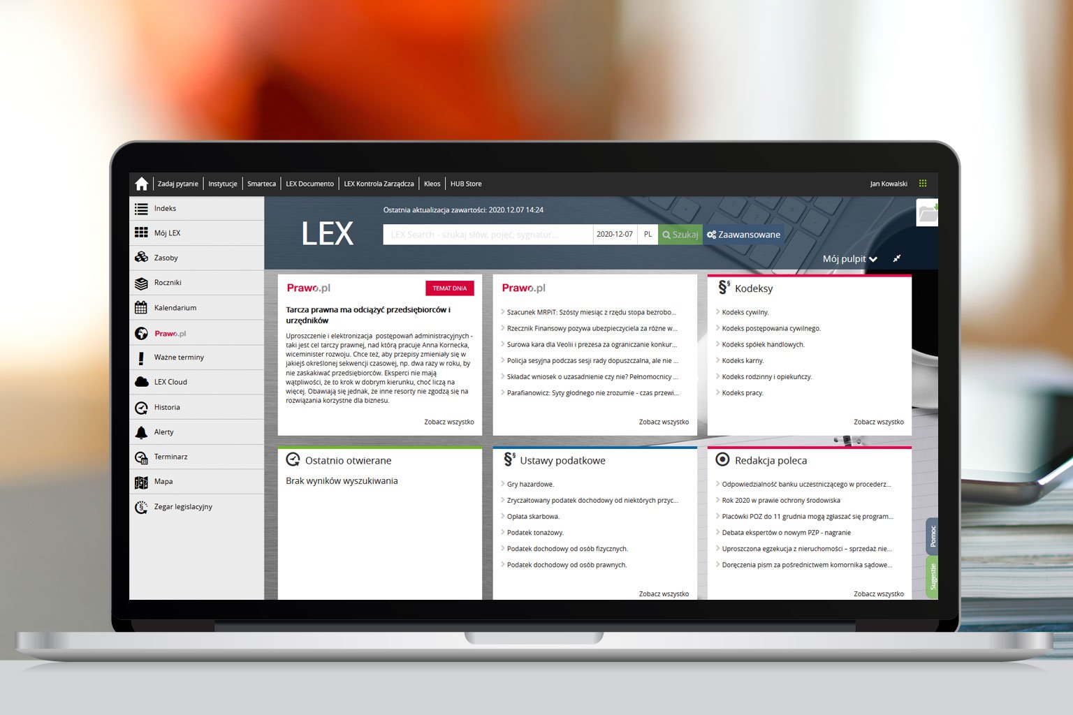 LEX Kancelaria Prawna to nowoczesny program online, dzięki któremu Twoja kancelaria zyska 24-godzinny dostęp do całego prawodawstwa polskiego i europejskiego, orzecznictwa oraz komentarzy do najważniejszych ustaw.