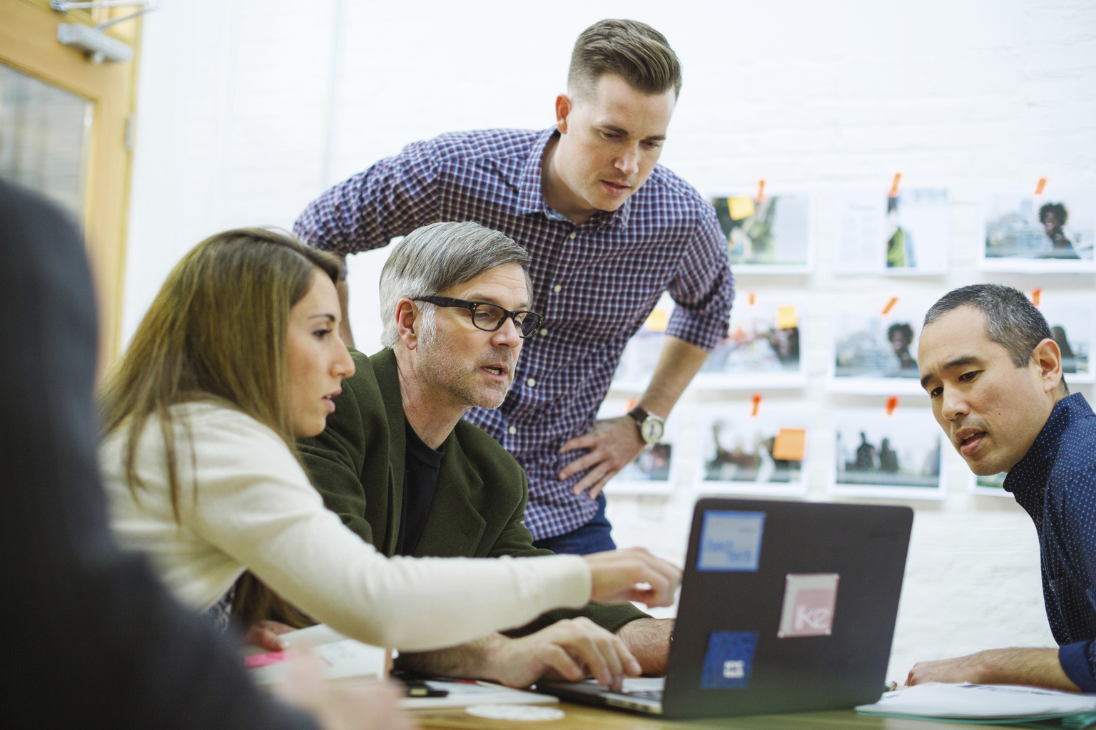 Business entrepreneurs discussing and working together on a startup