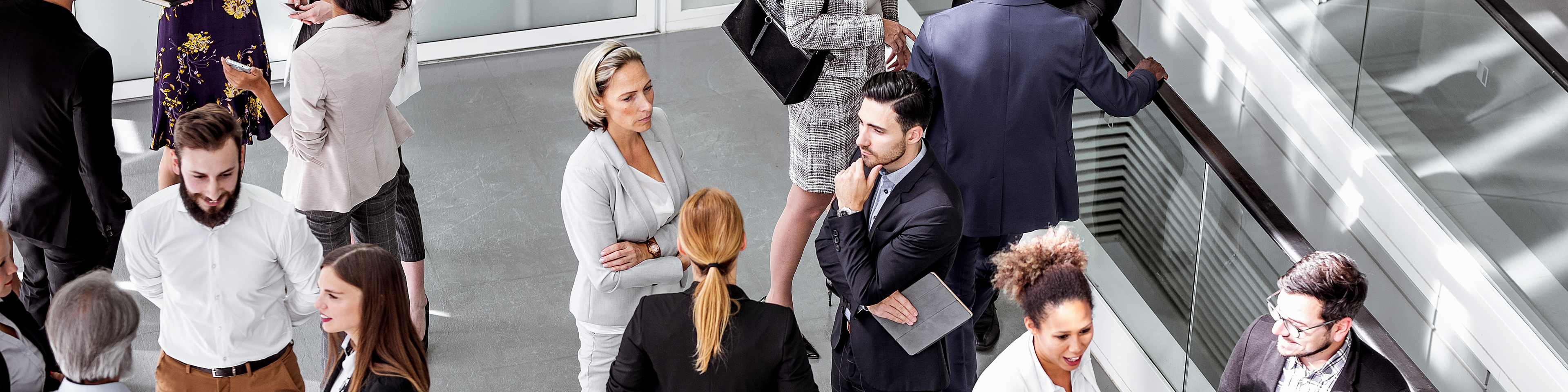 Business people at a conference event