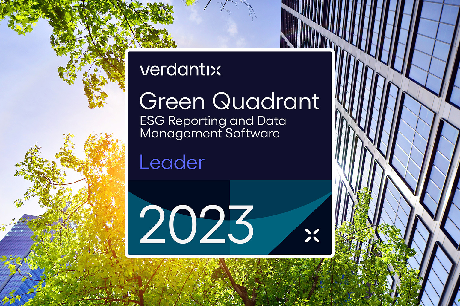 Verdantix GQ - BLUE - ESG Reporting and Data Management Software - Leader 2023