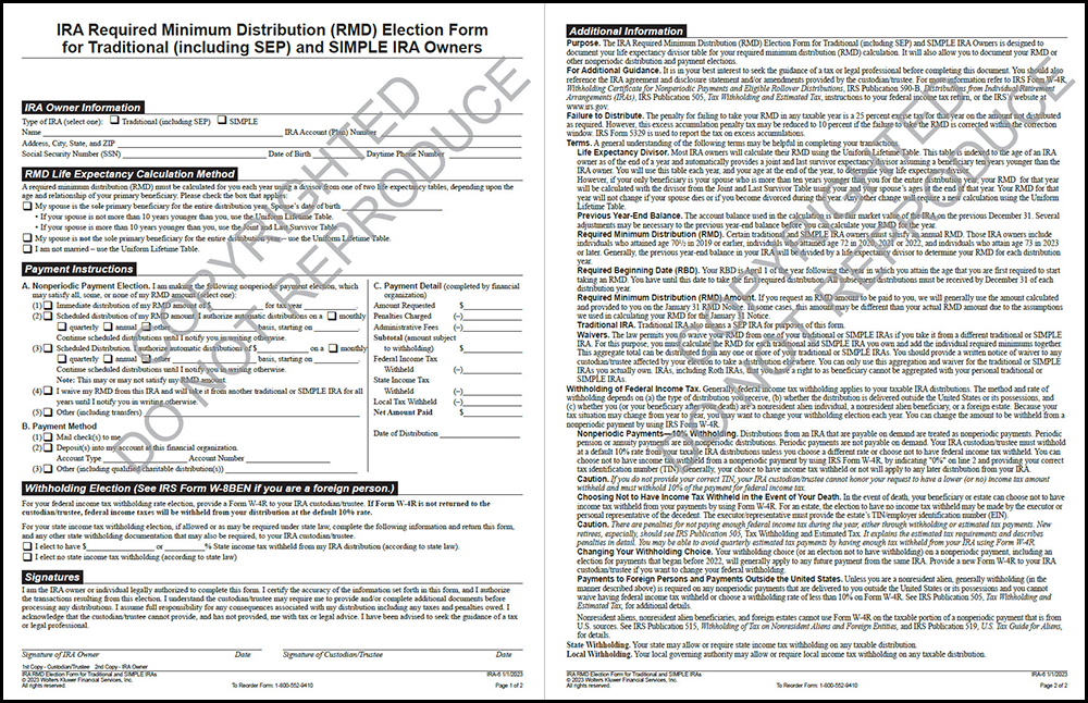 70 1/2 election form sample