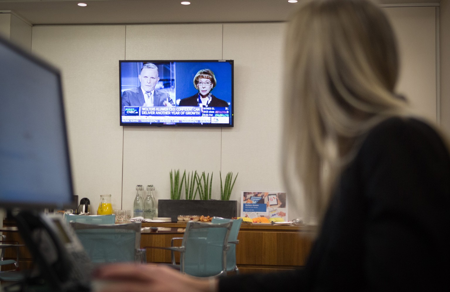 Nancy McKinstry CNBC Interview broadcast February 24 2016 photo