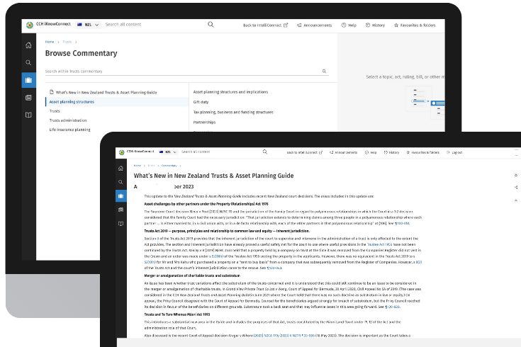 CCH iKnowConnect - Trusts Commentary - NZ - 1