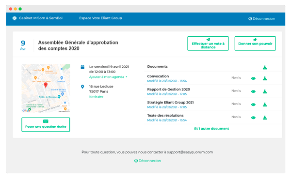 Assemblées générales Experts Comptables