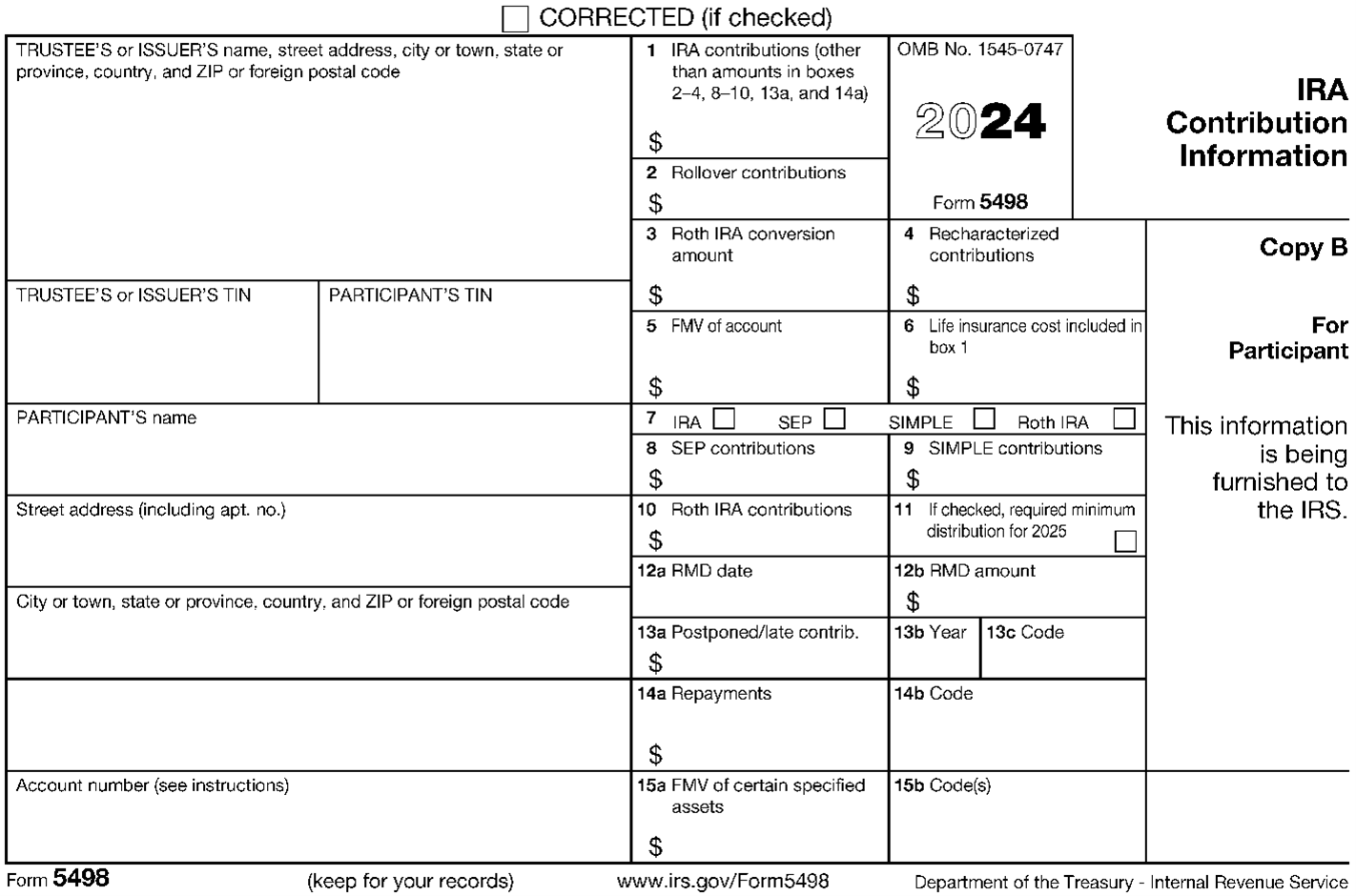 2022 IRA Contribution Information