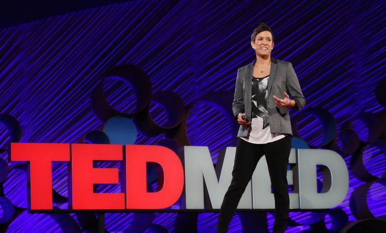 Vanessa Ruiz speaking at TEDMED