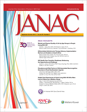 Journal of the Association of Nurses in AIDS Care cover