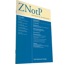 ZNotP - Zeitschrift für die Notarpraxis