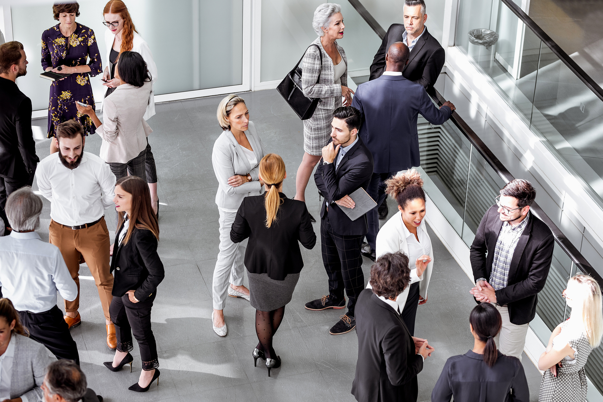 Business people at a conference event