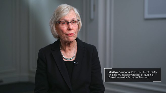 Screenshot from Marilyn Oermann's clinical judgement video