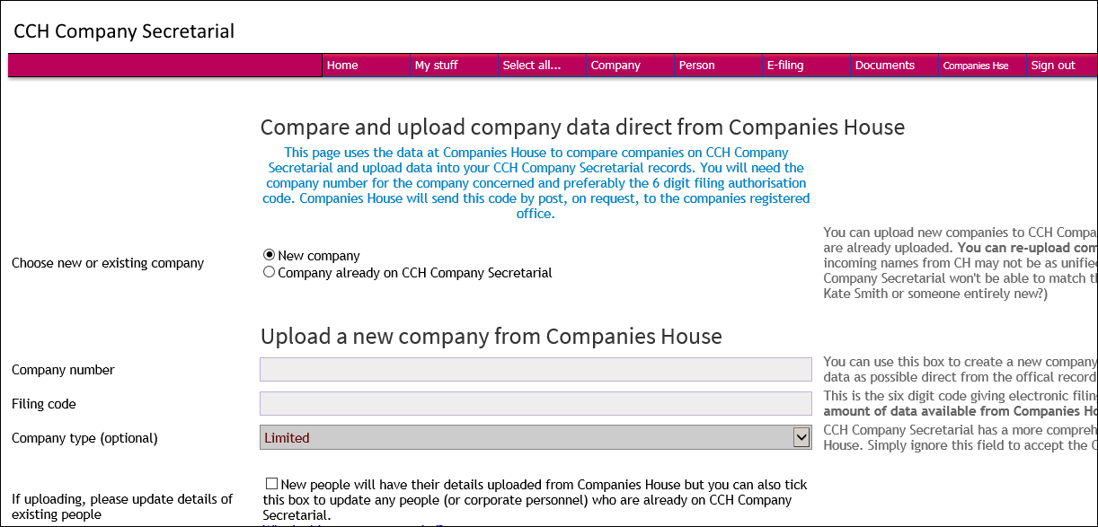 Automatically add new accounts to Companies House