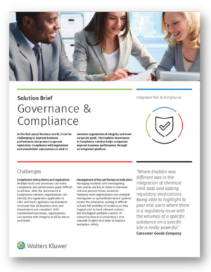 Solution Brief Preview_Governance & Compliance Software
