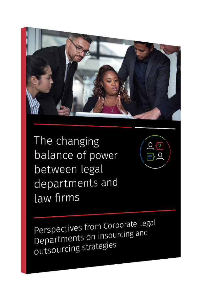 3D Book Cover for INFOGRAPHIC:  The changing balance of power between legal departments and law firms