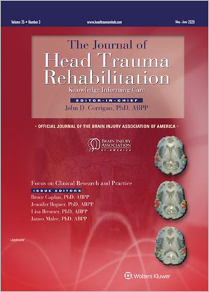 The Journal of Head Trauma Rehabilitation cover