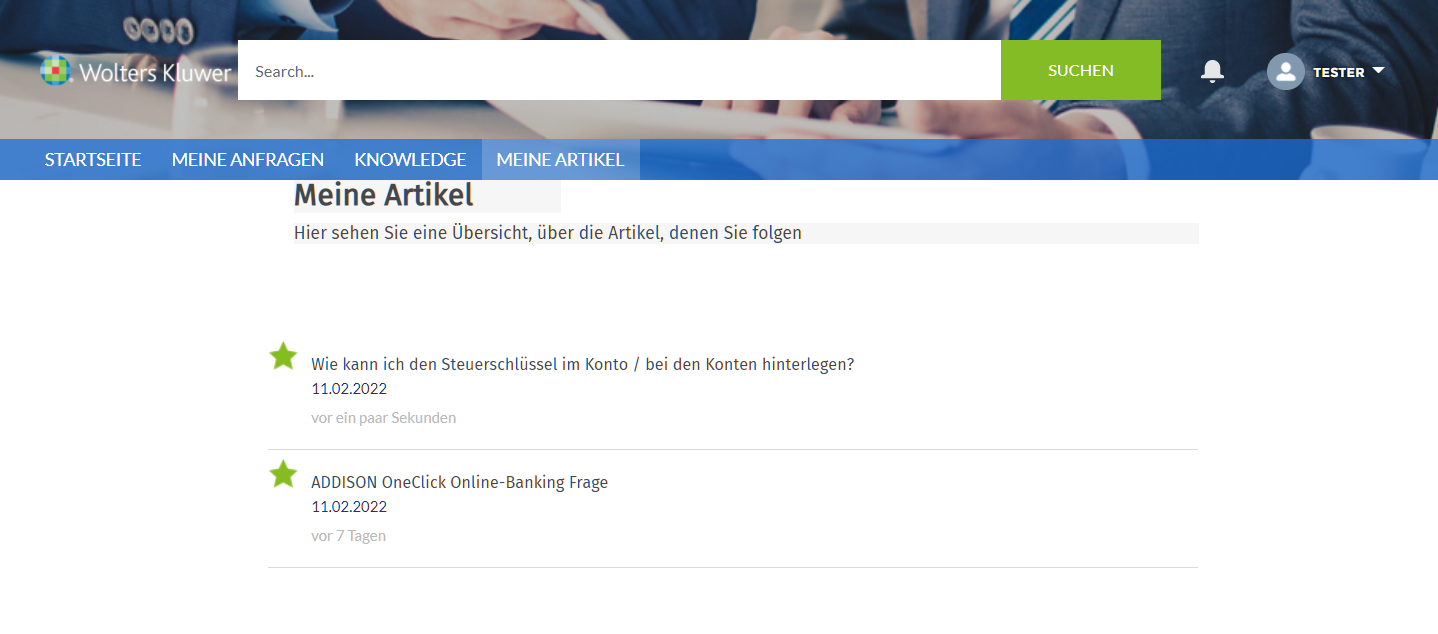 Wolters Kluwer Self-Service