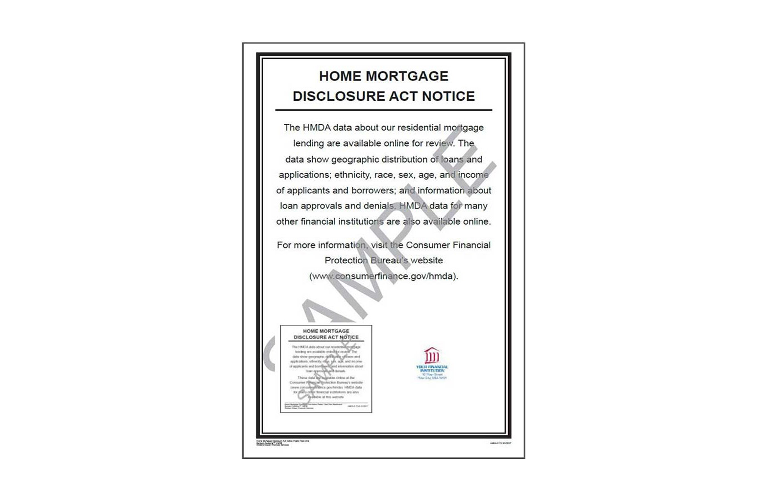 HMDA Notice Poster