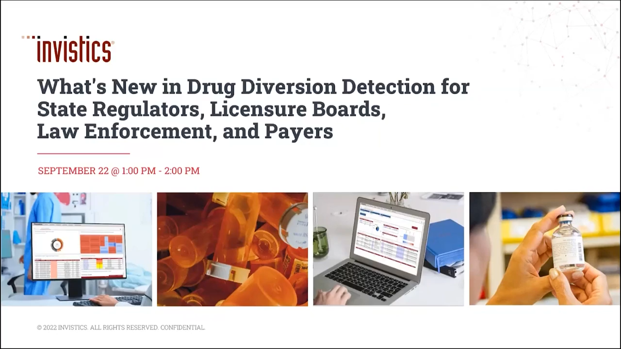 What's New in Diversion Detection for State Regulators, Licensure Boards, Law Enforcement, & Payers