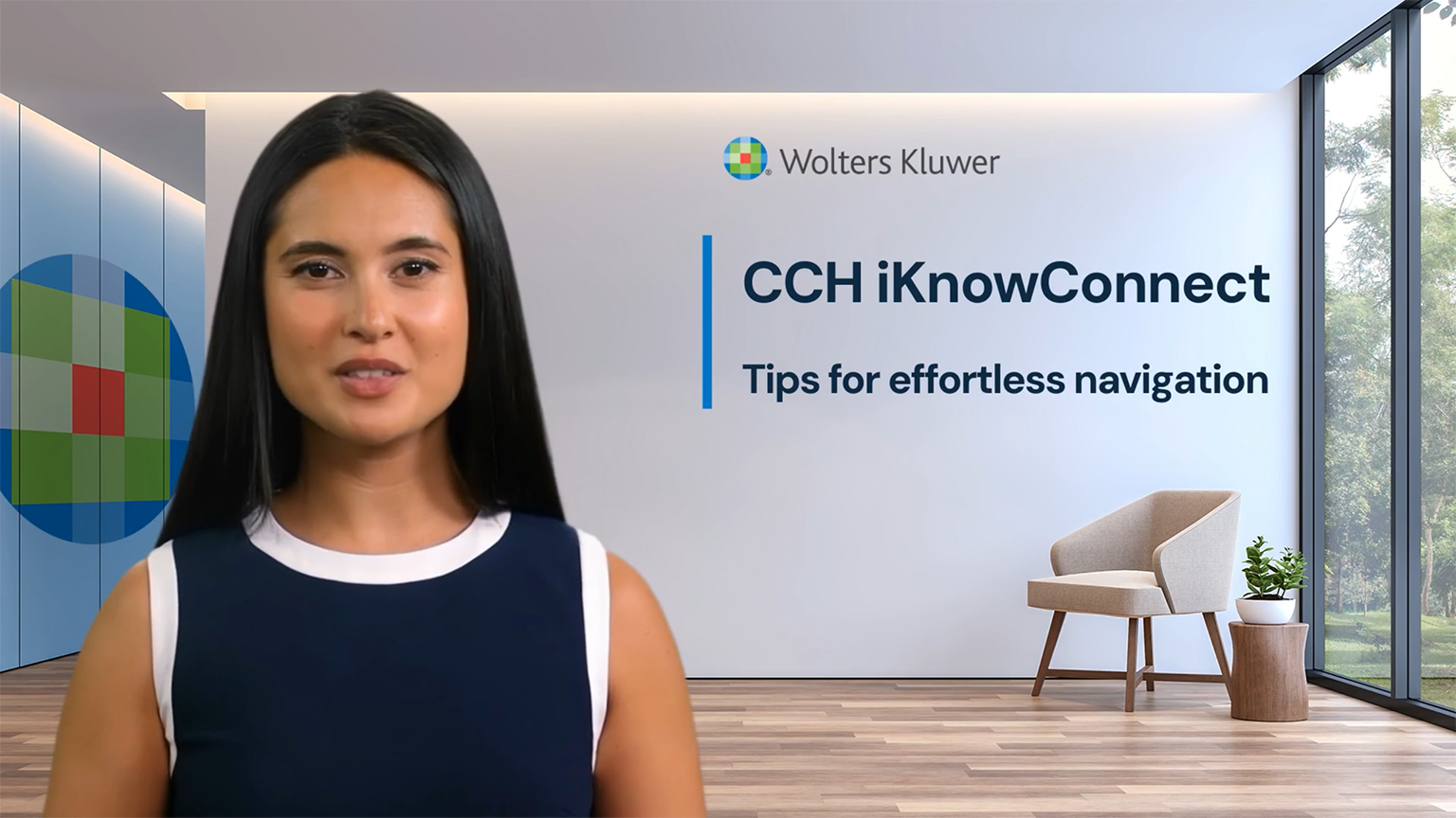 Screenshot of CCH iKnowConnect effortless navigation video