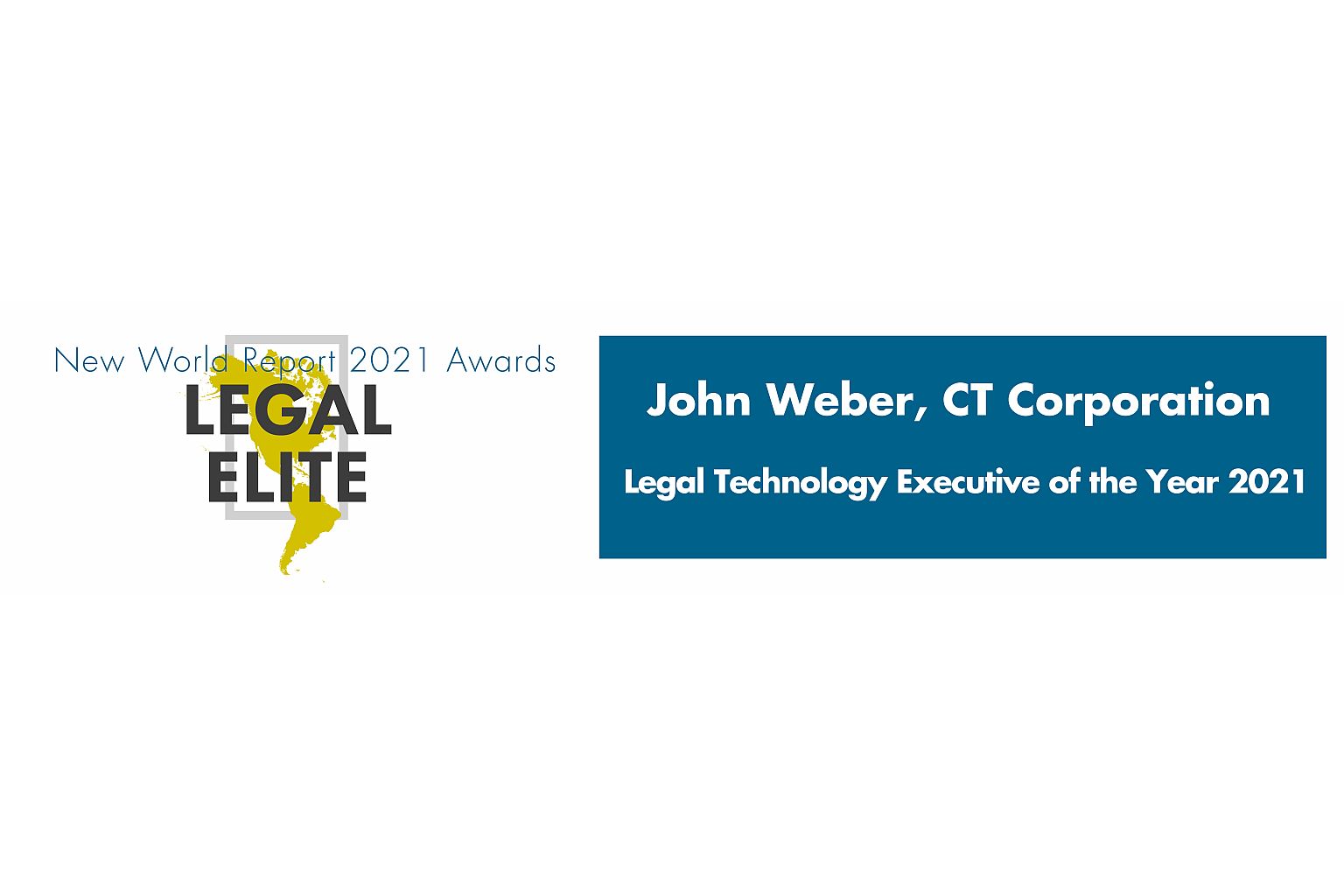 John Weber named Legal Technology Executive of the Year 