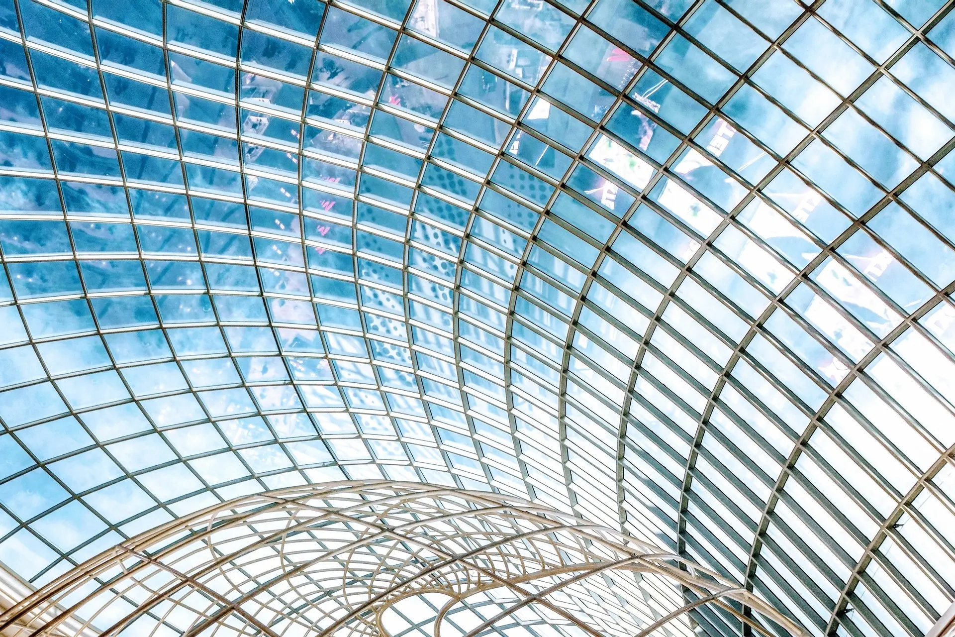 curved glass roof