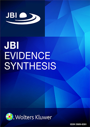 JBI Evidence Synthesis cover