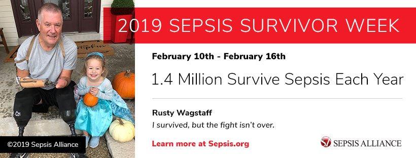 Banner for 2019 Sepsis Survivor Week