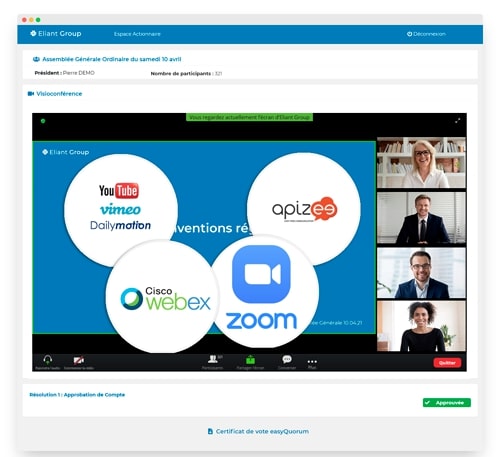 Your online meeting  with videoconferencing