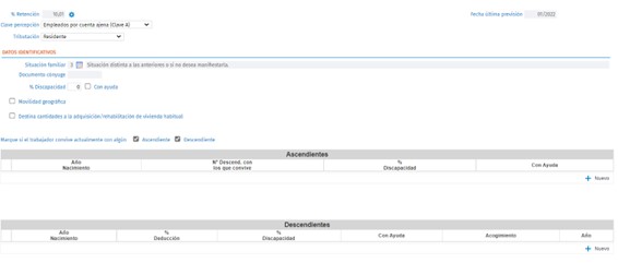 ficha de persona calculo retenciones