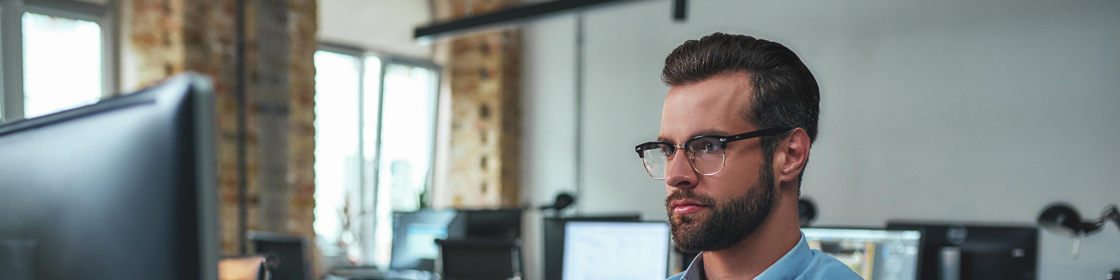 man reviewing whether to incorporate in delaware or nevada at his desk