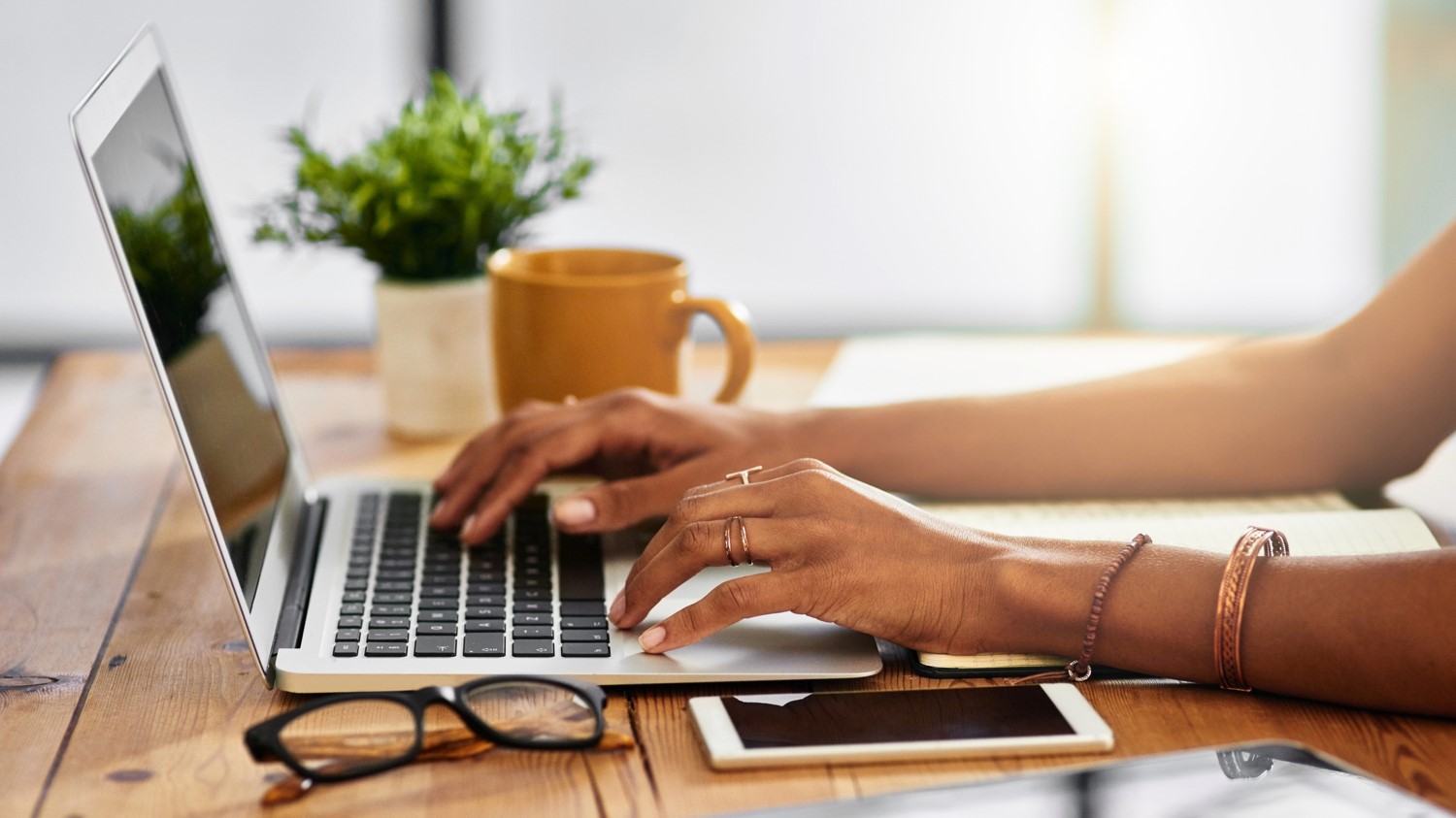 Typing on a computer