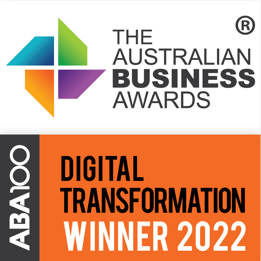 The Australian Business Awards ABA100 Digital Transformation Winner 2022 award