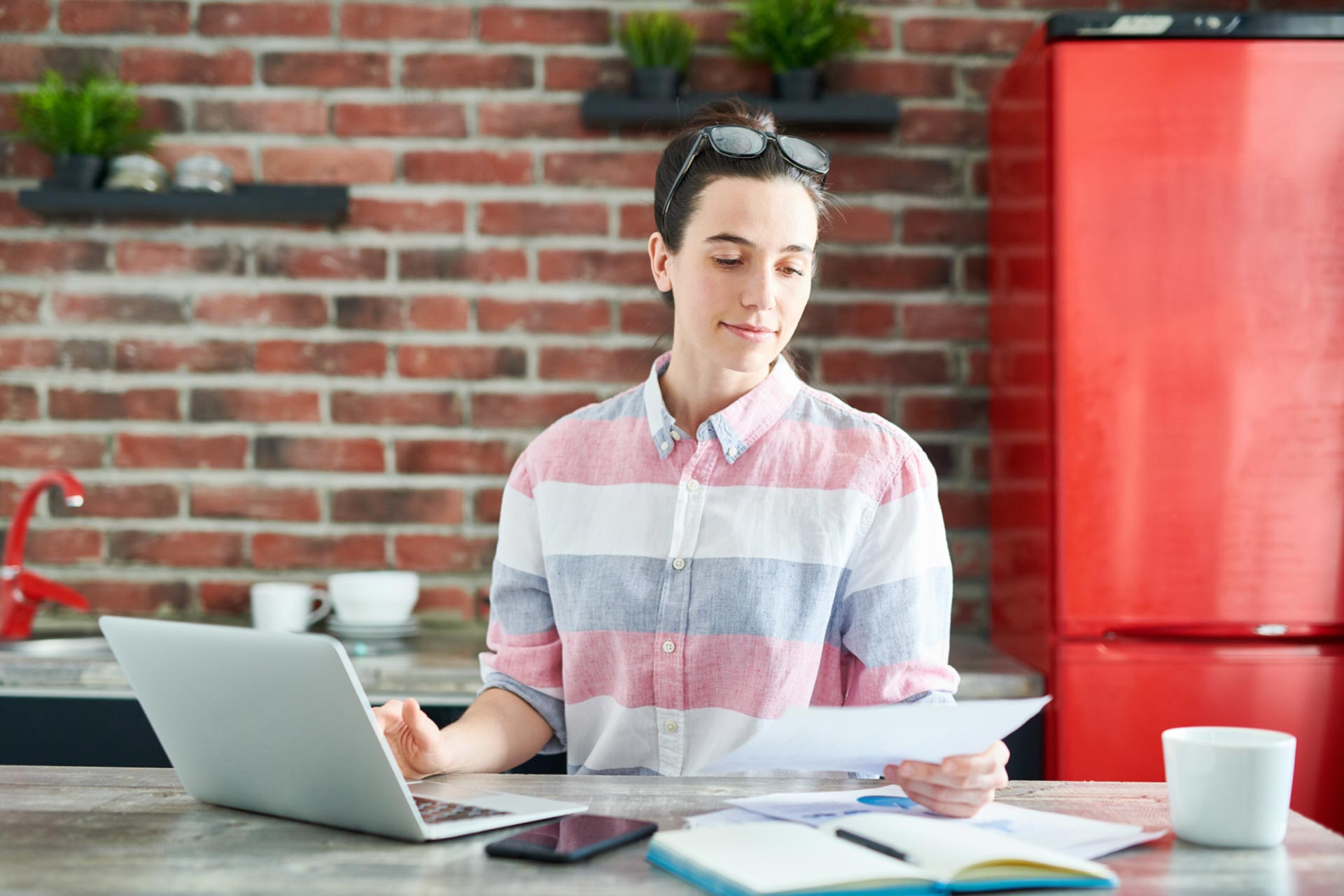 Woman reviewing a certified copy