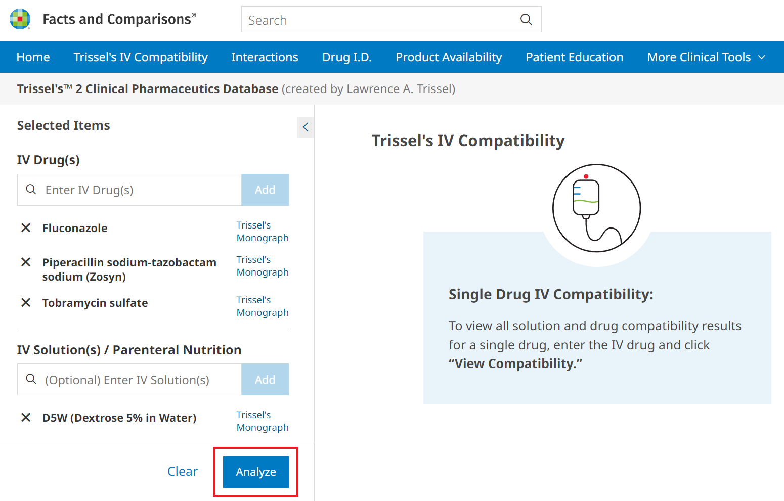 I.V. Compatibility