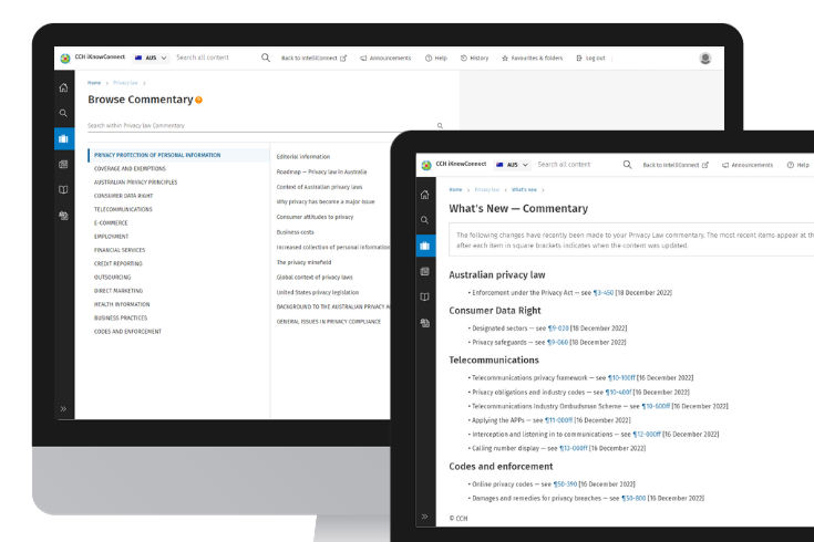 CCH iKnowConnect - Privacy Law - 2
