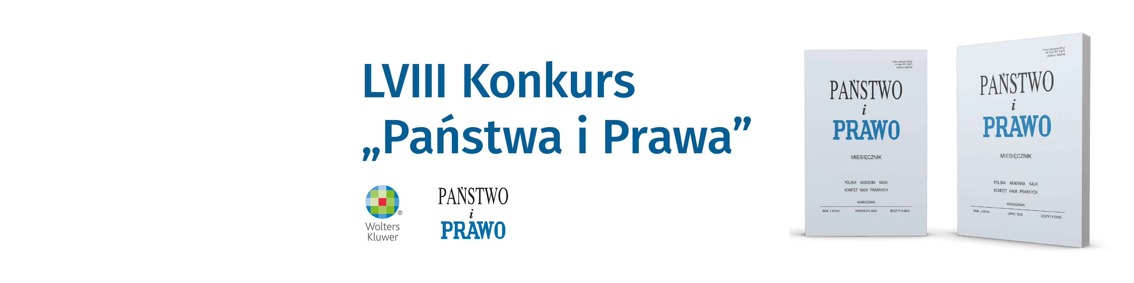 Zaproszenie na wręczenie nagród Laureatom LVIII Konkursu „Państwa i Prawa”