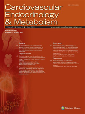 Cardiovascular Endocrinology & Metabolism cover