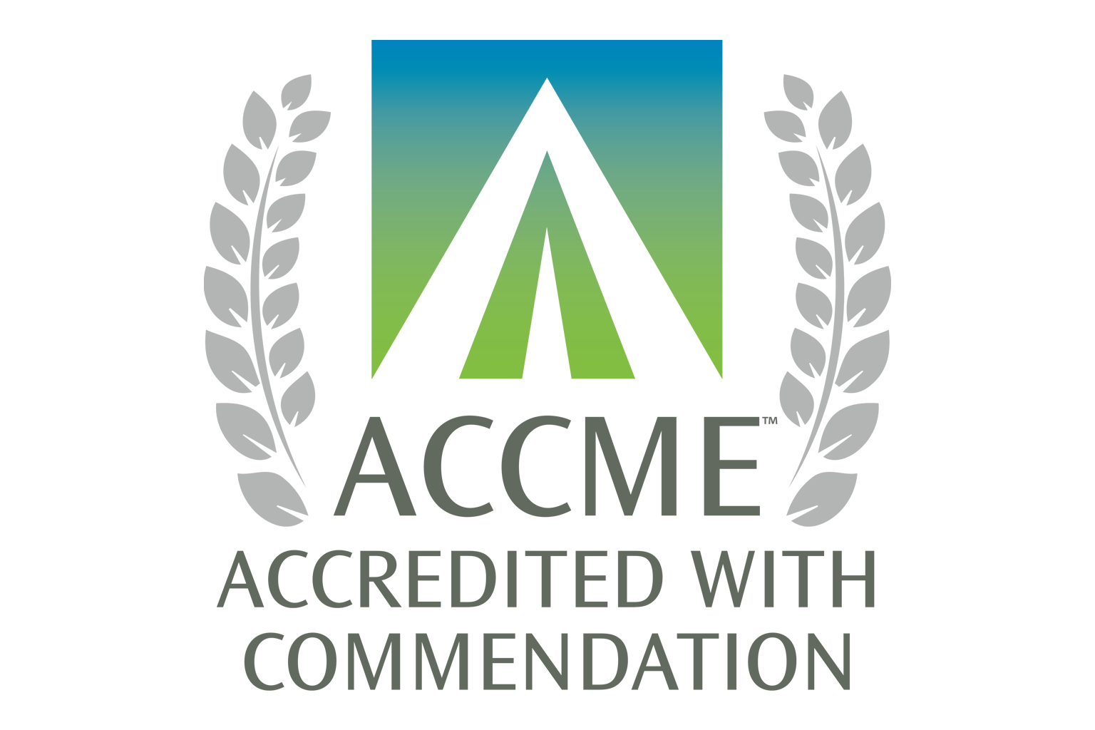 graphic of ACCME Accreditated with Commendation logo