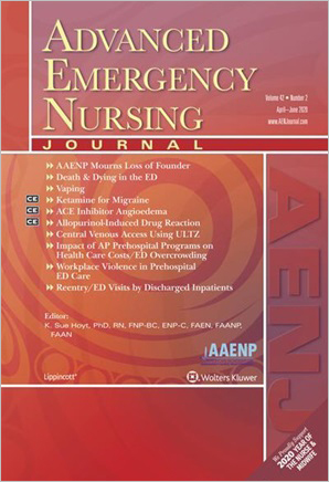 Advanced Emergency Nursing Journal cover