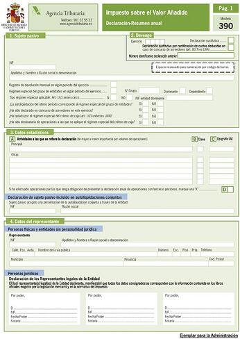 Total 102+ imagen declaracion anual iva modelo 390