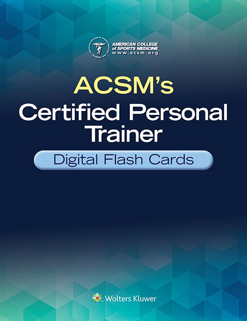 Screenshot of ACSM's Certified Personal Trainer Digital Flash Cards book cover