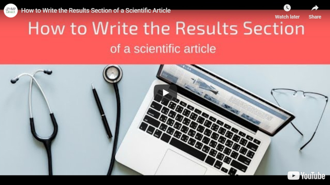 Video: How to Write the Results Section of a Scientific Article