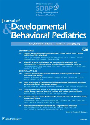 Journal of Developmental & Behavioral Pediatrics