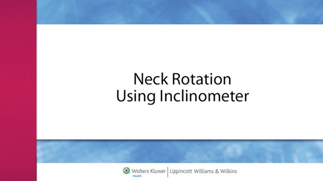 Neck Rotation Using Inclinometer video thumbnail
