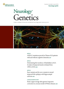 Neurology Genetics journal cover