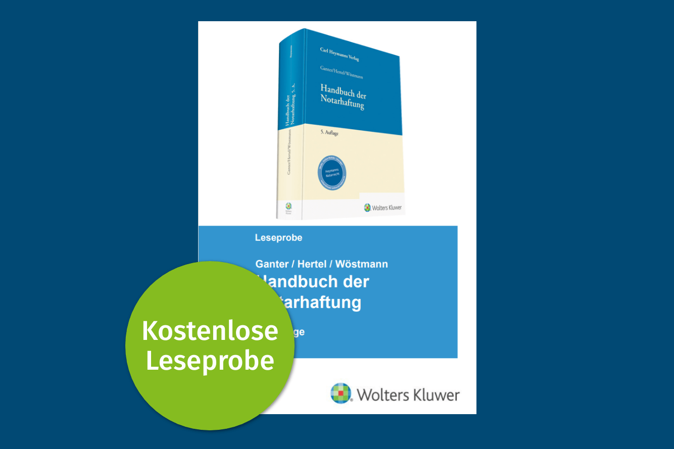 Leseprobe: Ganter / Hertel / Wöstmann – Handbuch der Notarhaftung
