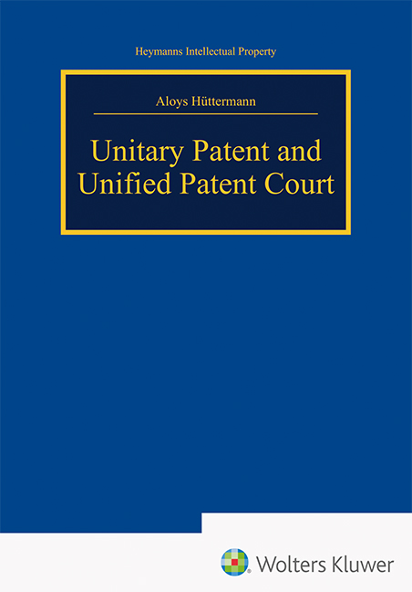 Unitary Patent and Unified Patent Court Titel