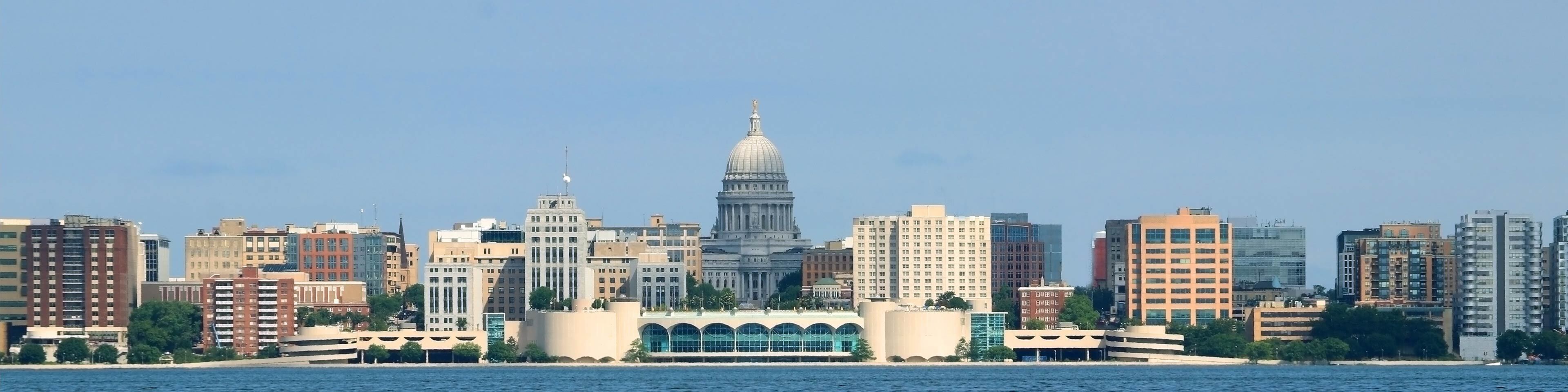 Wisconsin skyline related to CT Corporation's review of new LLC and LP laws in Wisconsin